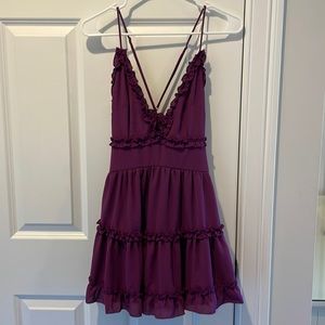 Lucy In the Sky, Small Deep Purple Mini Dress